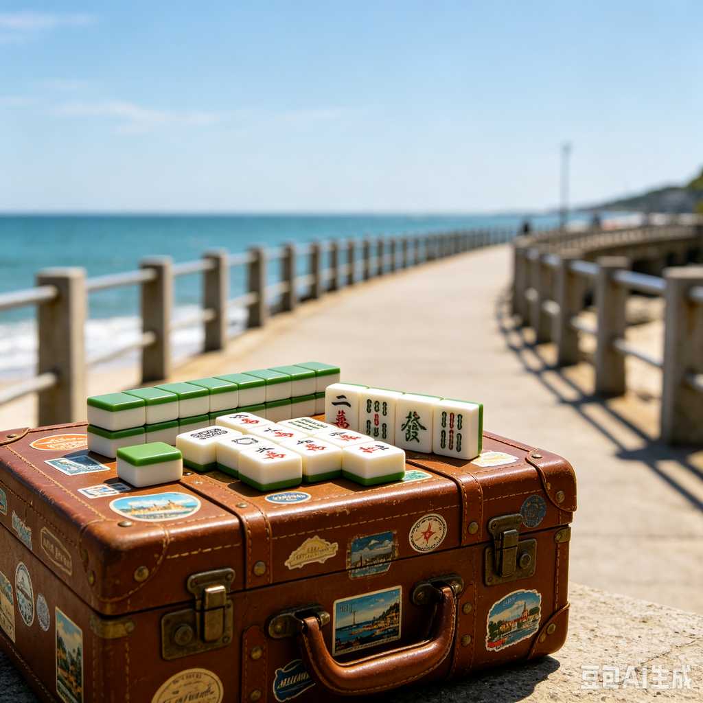 compact mahjong set with case