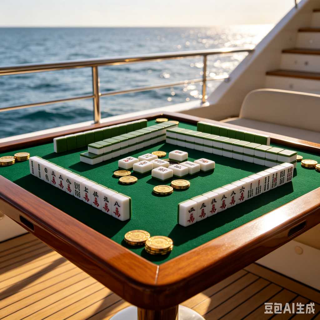 bamboo wood mahjong set
